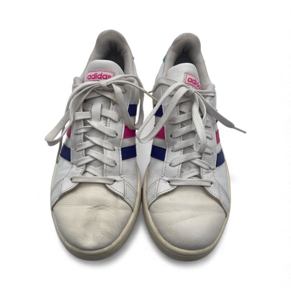 Adidas Women’s Grand Court Energy Ink White Leather Lace Up Sneakers US 9 - Picture 3 of 7